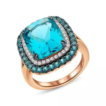 Серебряное кольцо с фианитами