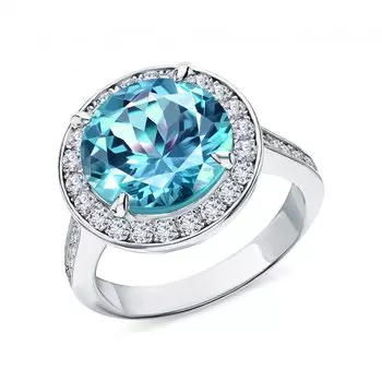 Серебряное кольцо с фианитами