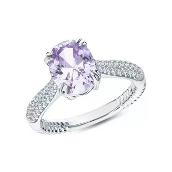 Серебряное кольцо с фианитами