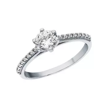 Серебряное кольцо с фианитами