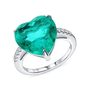 Серебряное кольцо с фианитами