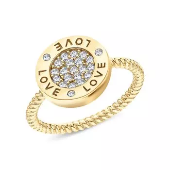 Серебряное кольцо с фианитами