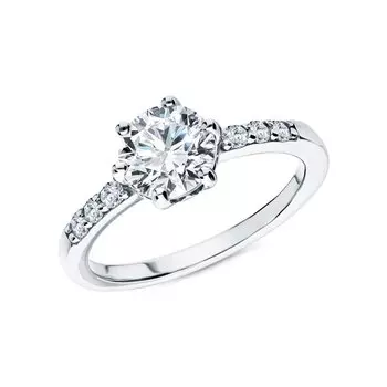 Серебряное кольцо с фианитами