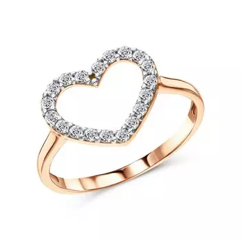 Серебряное кольцо с фианитами