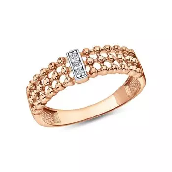 Серебряное кольцо с фианитами