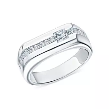 Серебряное кольцо с фианитами