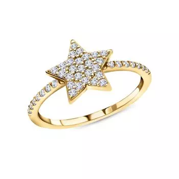 Серебряное кольцо с фианитами