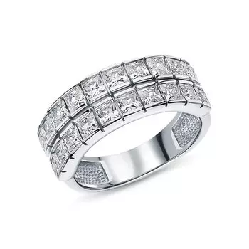Серебряное кольцо с фианитами