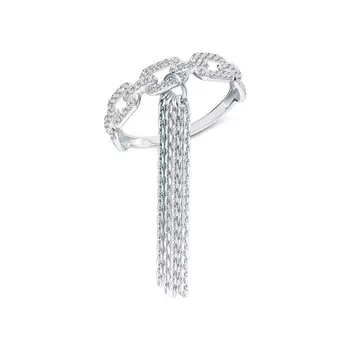 Серебряное кольцо с фианитами