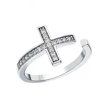 Серебряное кольцо с фианитами