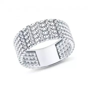 Серебряное кольцо с фианитами