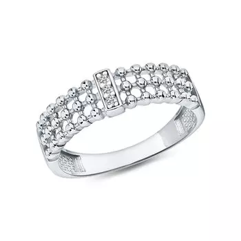 Серебряное кольцо с фианитами