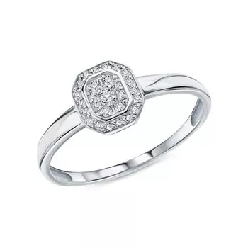 Серебряное кольцо с фианитами