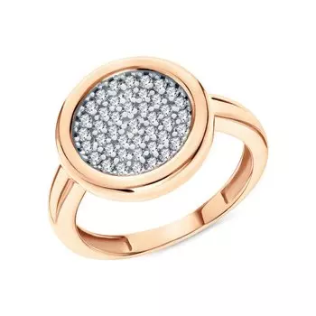 Серебряное кольцо с фианитами