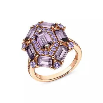 Серебряное кольцо с фианитами