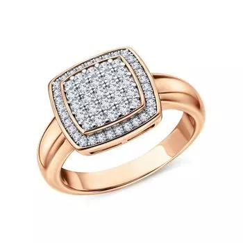 Серебряное кольцо с фианитами