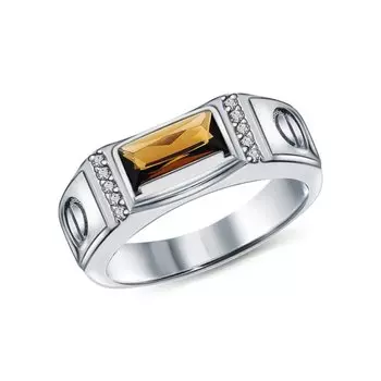 Серебряное кольцо с фианитами