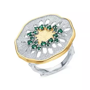 Серебряное кольцо с фианитами