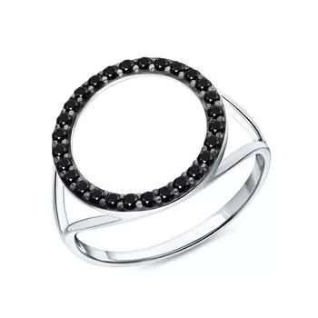 Серебряное кольцо с фианитами