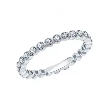 Серебряное кольцо с фианитами