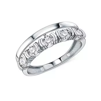 Серебряное кольцо с фианитами