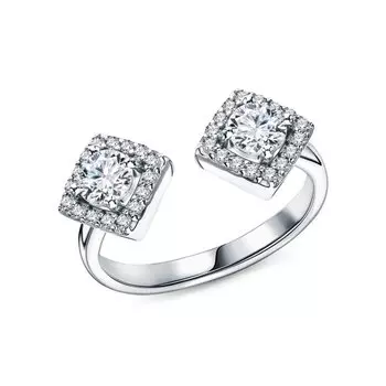 Серебряное кольцо с фианитами