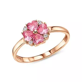 Серебряное кольцо с фианитами