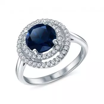 Серебряное кольцо с фианитами