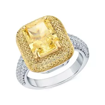 Серебряное кольцо с фианитами