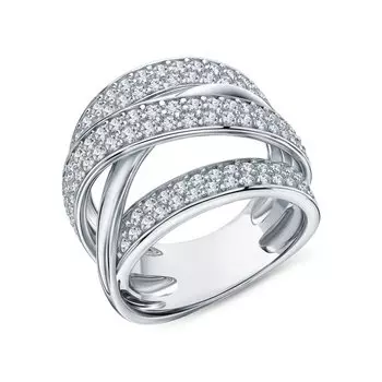 Серебряное кольцо с фианитами