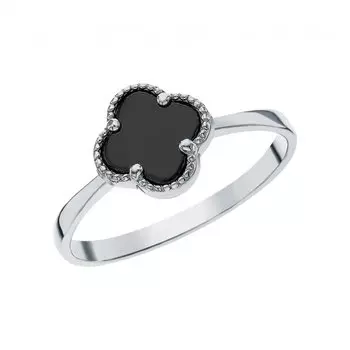 Серебряное кольцо с фианитами