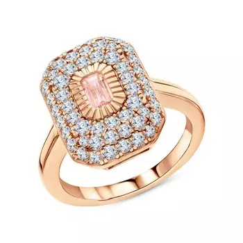 Серебряное кольцо с фианитами