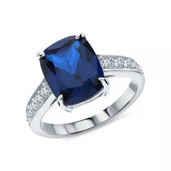 Серебряное кольцо с фианитами