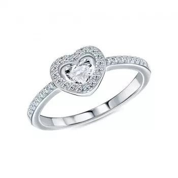 Серебряное кольцо с фианитами