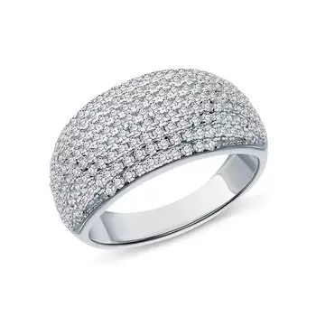 Серебряное кольцо с фианитами