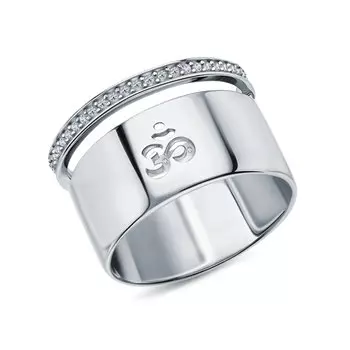 Серебряное кольцо с фианитами