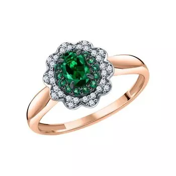 Серебряное кольцо с фианитами