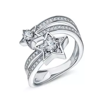 Серебряное кольцо с фианитами