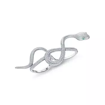 Серебряное кольцо с фианитами