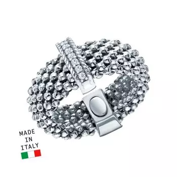 Серебряное кольцо с фианитами