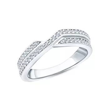 Серебряное кольцо с фианитами