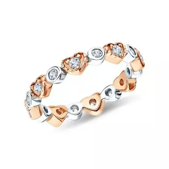 Серебряное кольцо с фианитами