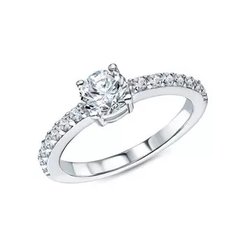 Серебряное кольцо с фианитами