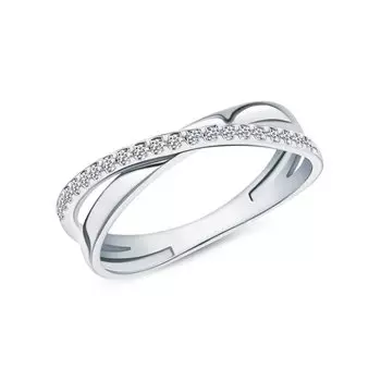 Серебряное кольцо с фианитами