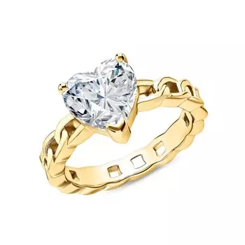 Серебряное кольцо с фианитами