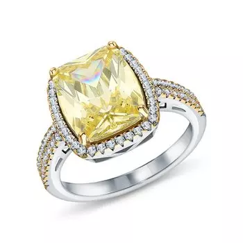 Серебряное кольцо с фианитами