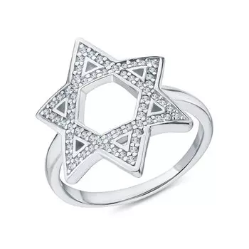 Серебряное кольцо с фианитами