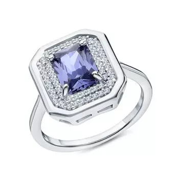 Серебряное кольцо с фианитами