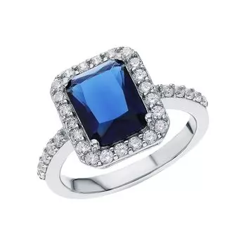 Серебряное кольцо с фианитами