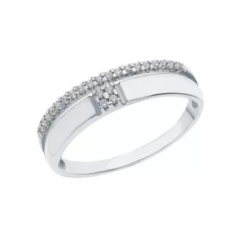 Серебряное кольцо с фианитами